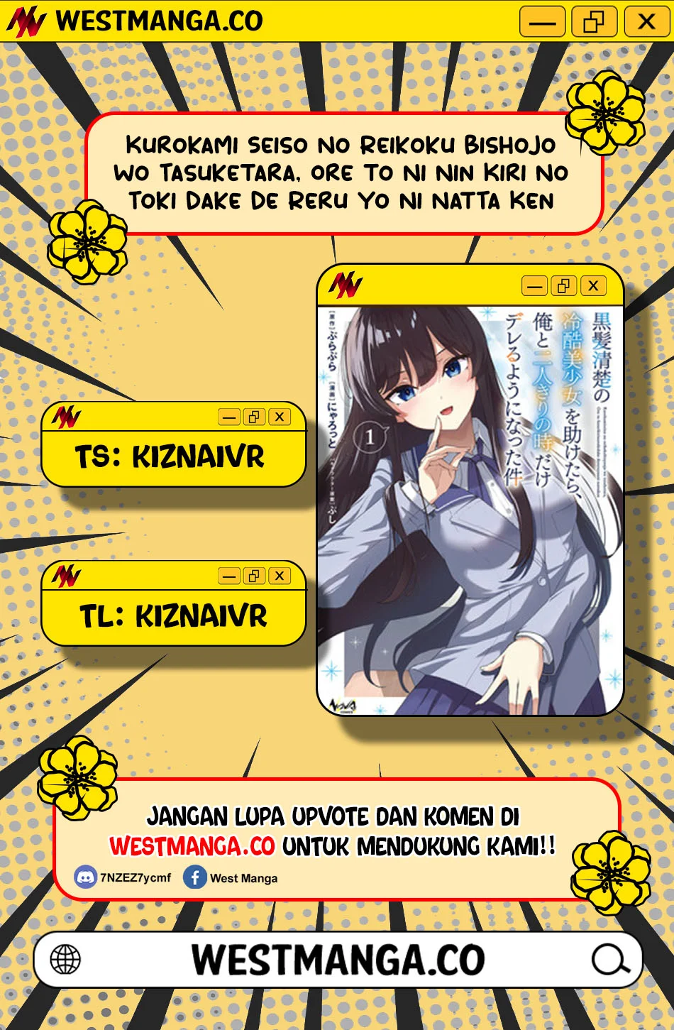 Komik Kurokami Seiso No Reikoku Bishojo Wo Tasuketara, Ore to Ni Nin Kiri No Toki Dake De Reru Yo Ni Natta Ken Chapter 8 gambar 1