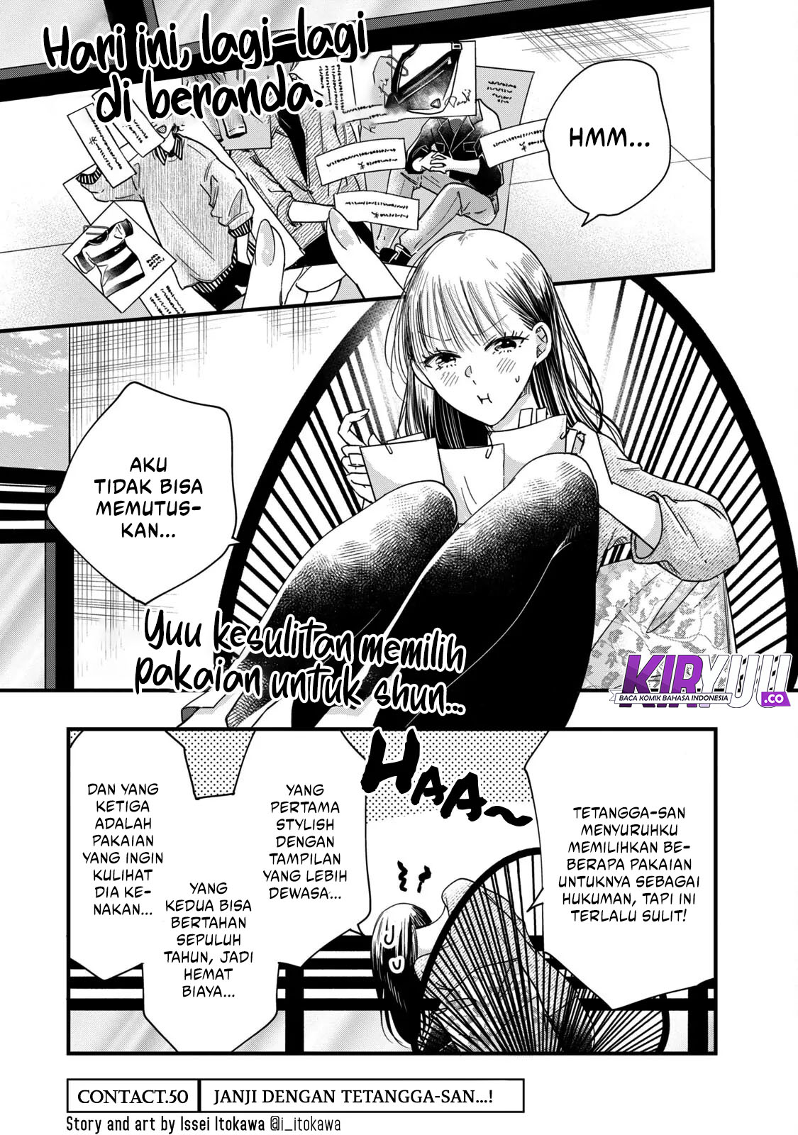 Baca Komik Kyou mo Veranda de Chapter 50 Gambar 1