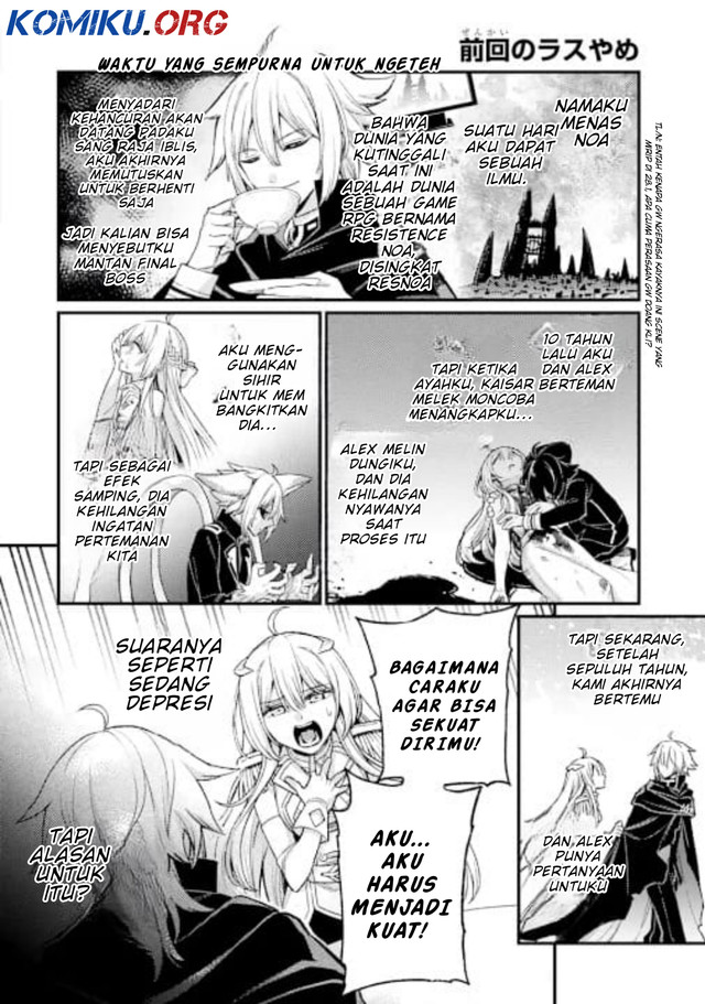Baca Manga Last Boss, Yametemita ~Shujinkou ni Taosareta Furi Shite Jiyuu ni Ikitemita~ Chapter 29.1 Gambar 2