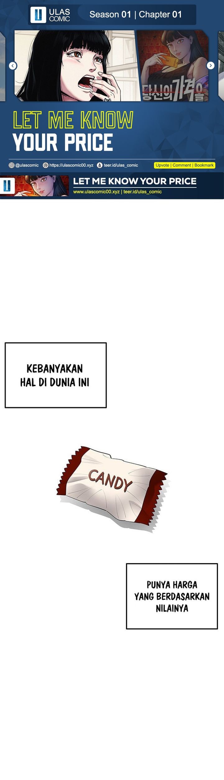 Baca Komik Let Me Know Your Price Chapter 1 Gambar 1