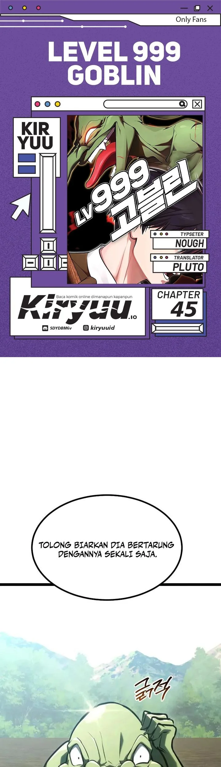 Komik Level 999 Goblin Chapter 45 gambar 1