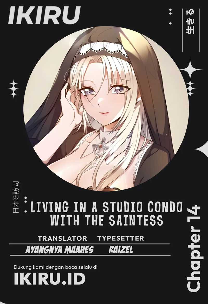 Baca Komik Living in a Studio Condo With the Saintess Chapter 14 Gambar 1