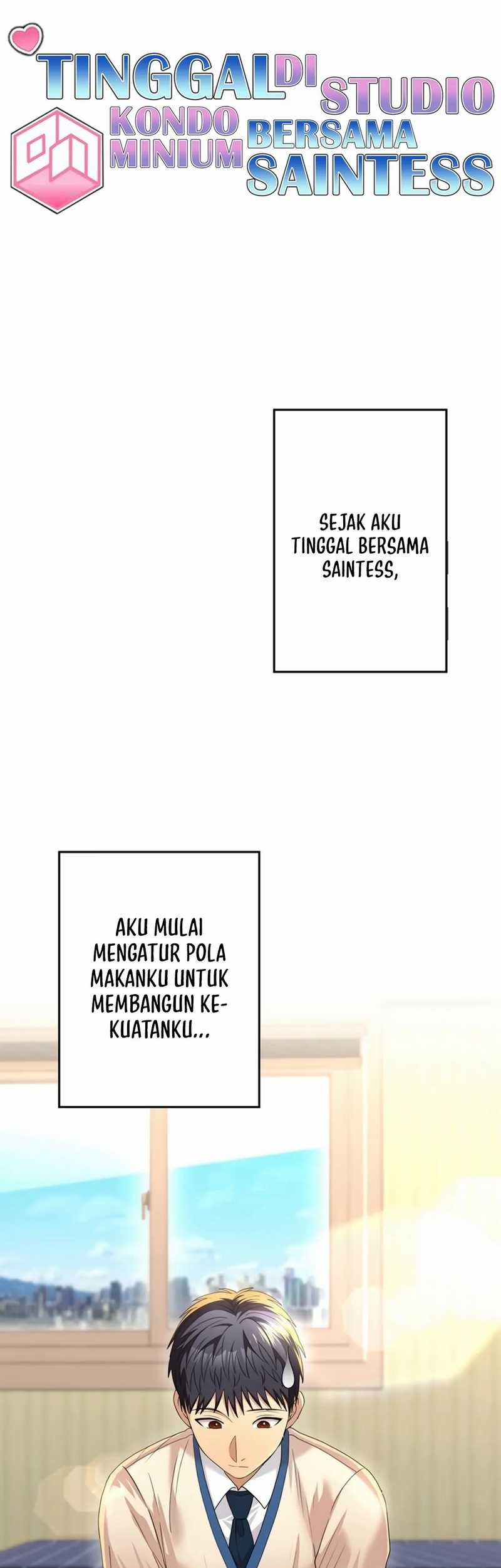 Baca Manhwa Living in a Studio Condo With the Saintess Chapter 14 Gambar 2