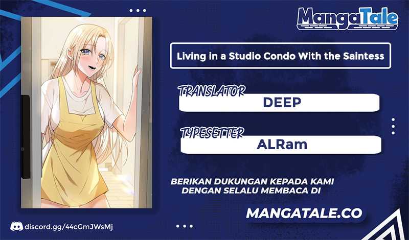 Baca Komik Living in a Studio Condo With the Saintess Chapter 4 Gambar 1