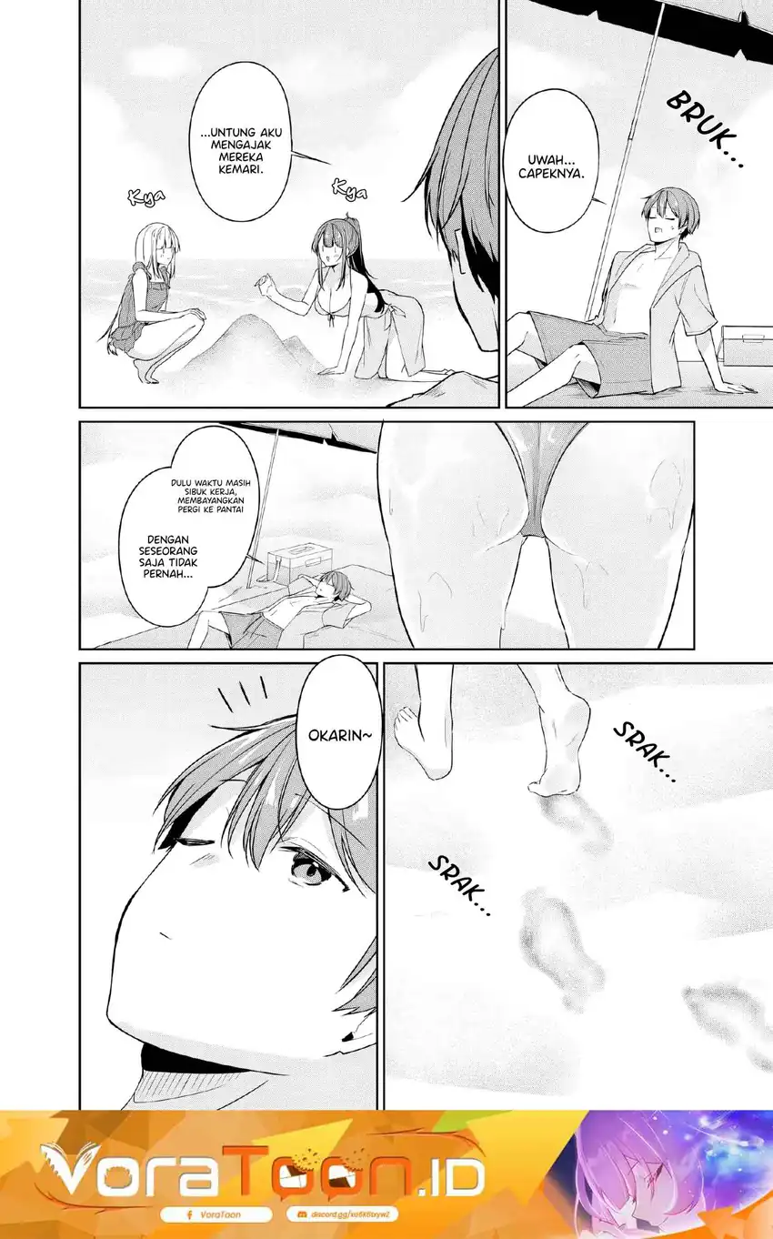 Manga Madogiwa henshuu to baka ni sareta ore ga, futago JK to doukyo suru koto ni natta Chapter 15.2 gambar 2