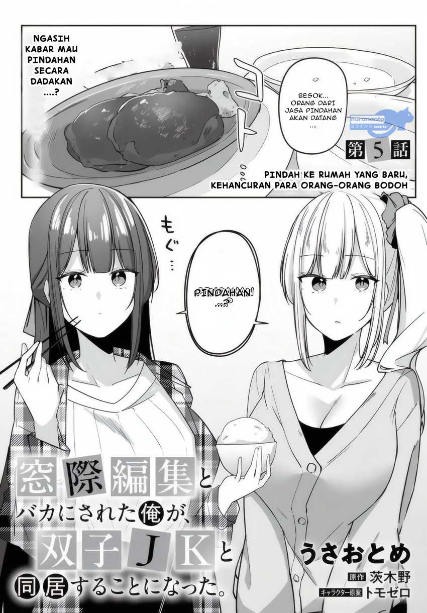 Baca Manga Madogiwa henshuu to baka ni sareta ore ga, futago JK to doukyo suru koto ni natta Chapter 5.1 Gambar 2