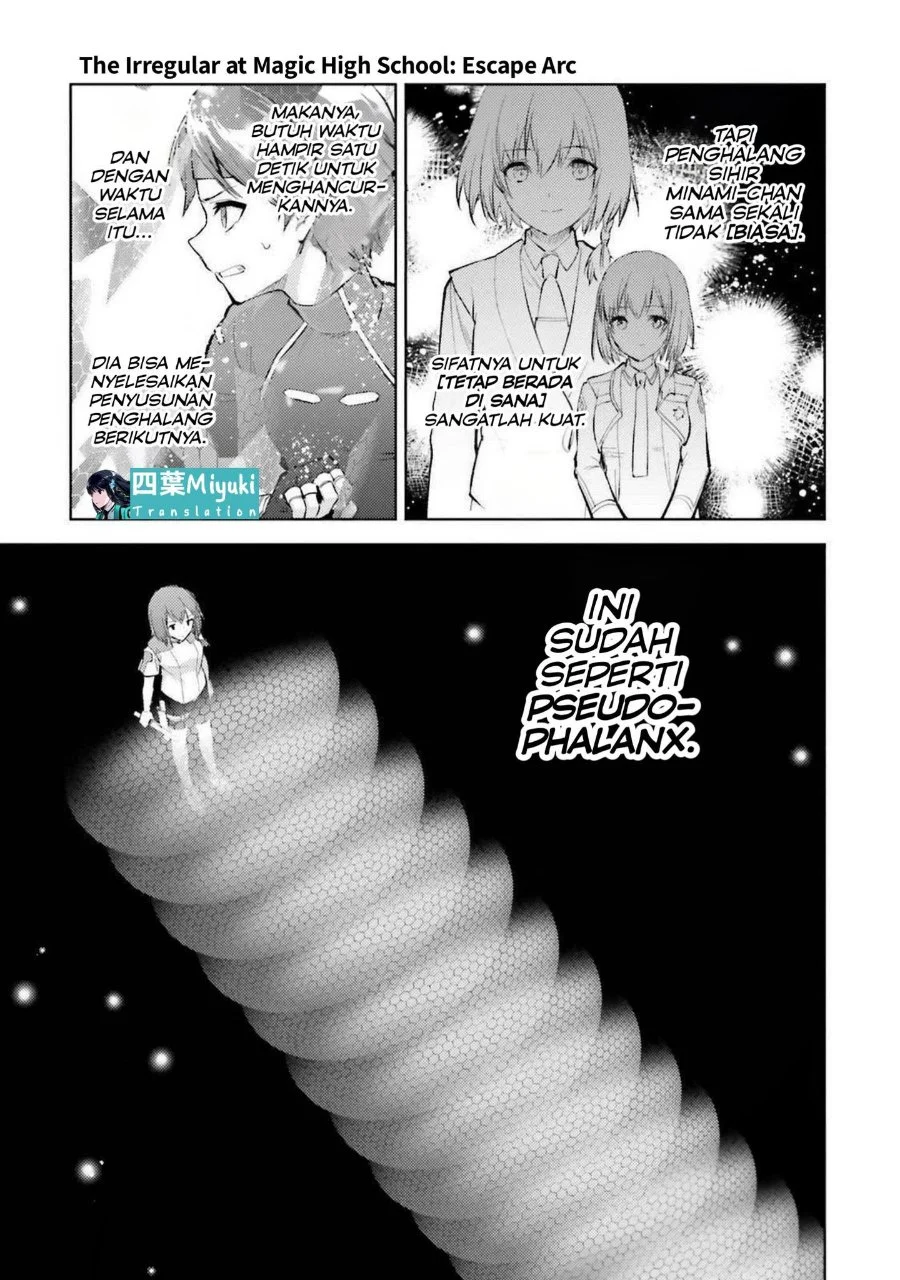 Mahouka Koukou no Rettousei Escape-hen Chapter 14 Gambar 16