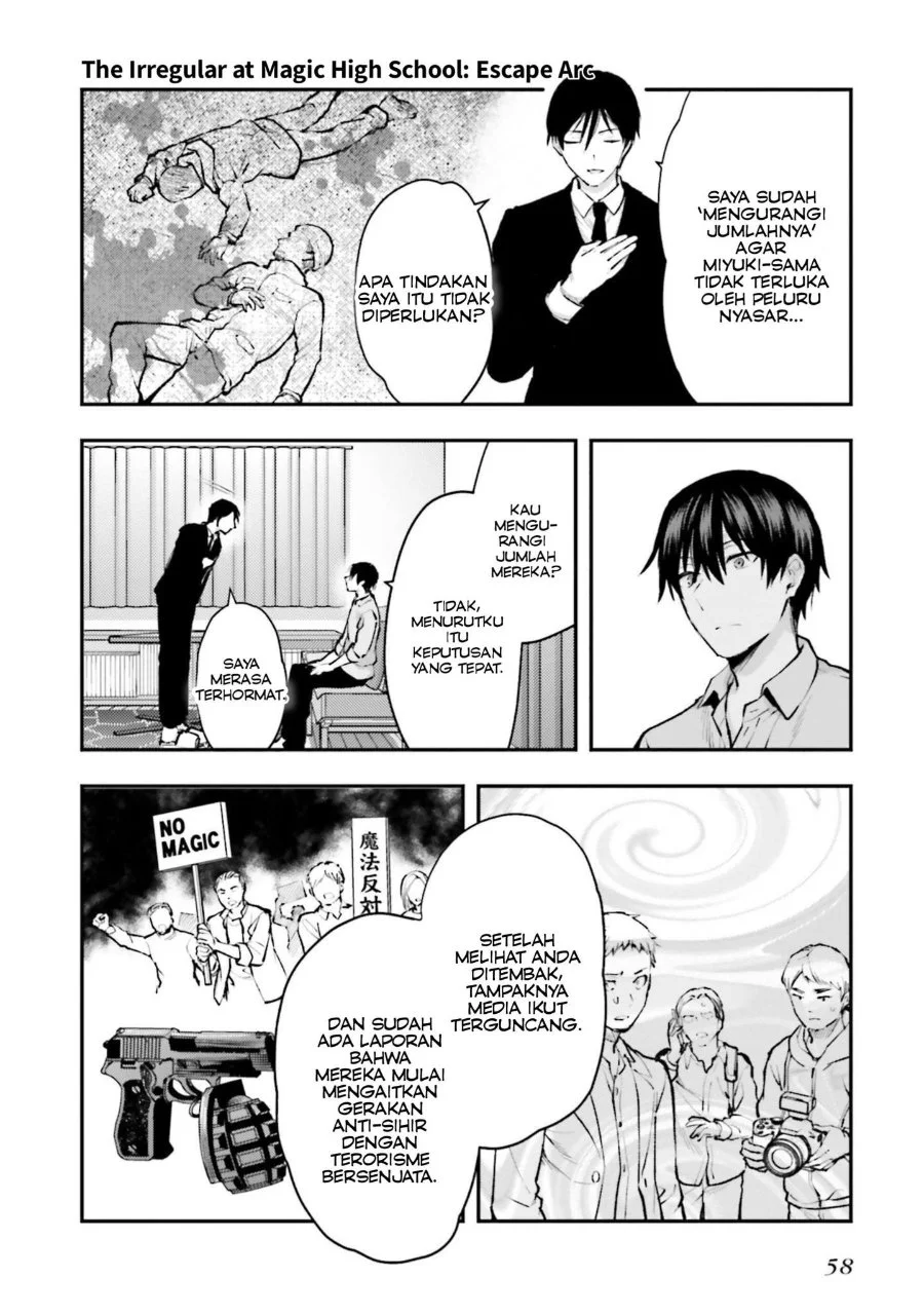 Mahouka Koukou no Rettousei Escape-hen Chapter 2 Gambar 21