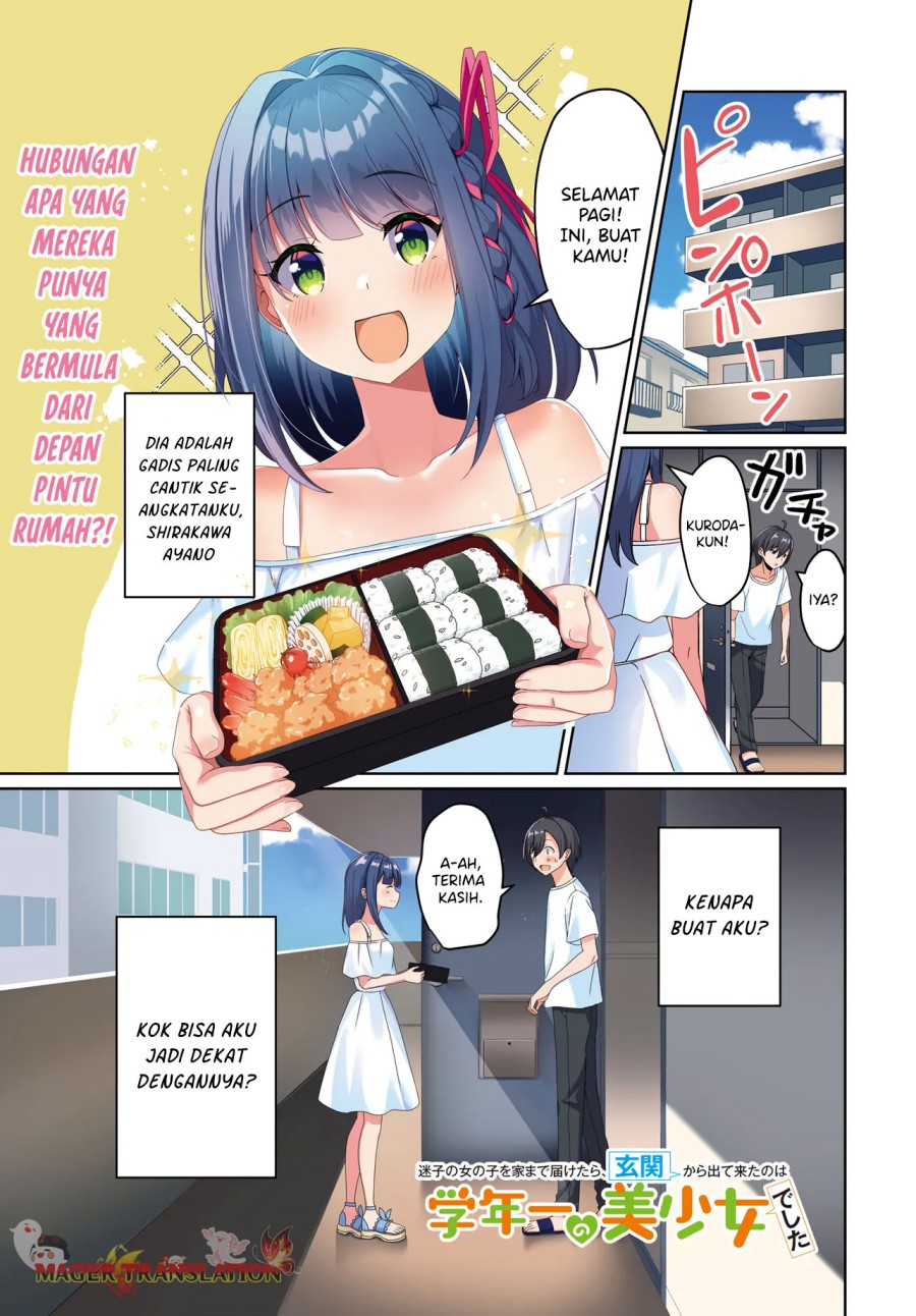 Baca Manga Maigo no Onnanoko o Ie Made Todoketara, Genkan kara Detekita no wa Gakunen Ichi no Bishoujo deshita Chapter 1 Gambar 2