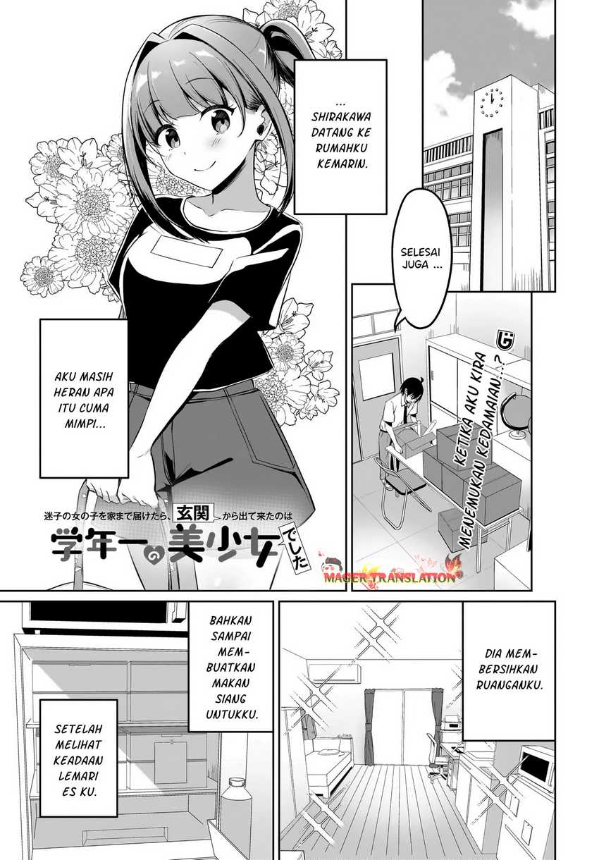 Baca Manga Maigo no Onnanoko o Ie Made Todoketara, Genkan kara Detekita no wa Gakunen Ichi no Bishoujo deshita Chapter 5 Gambar 2