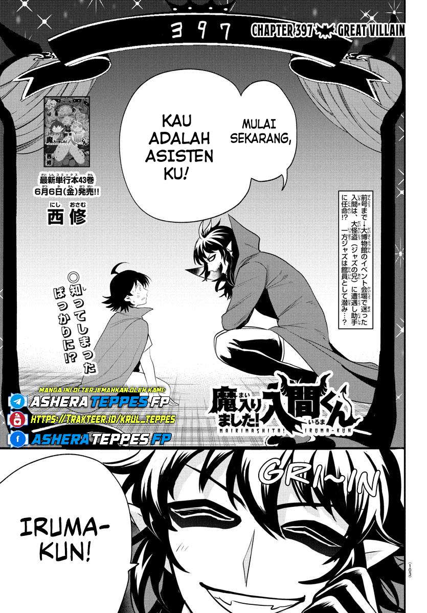 Baca Manga Mairimashita! Iruma-kun Chapter 397 Gambar 2