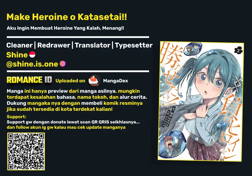 Komik Make Heroine o Katasetai!! Chapter 19 gambar 1