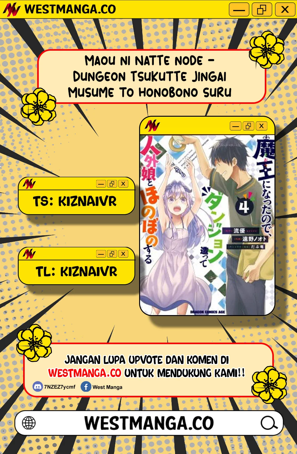 Komik Maou ni Natte node – Dungeon Tsukutte Jingai Musume to Honobono suru Chapter 89.2 gambar 1