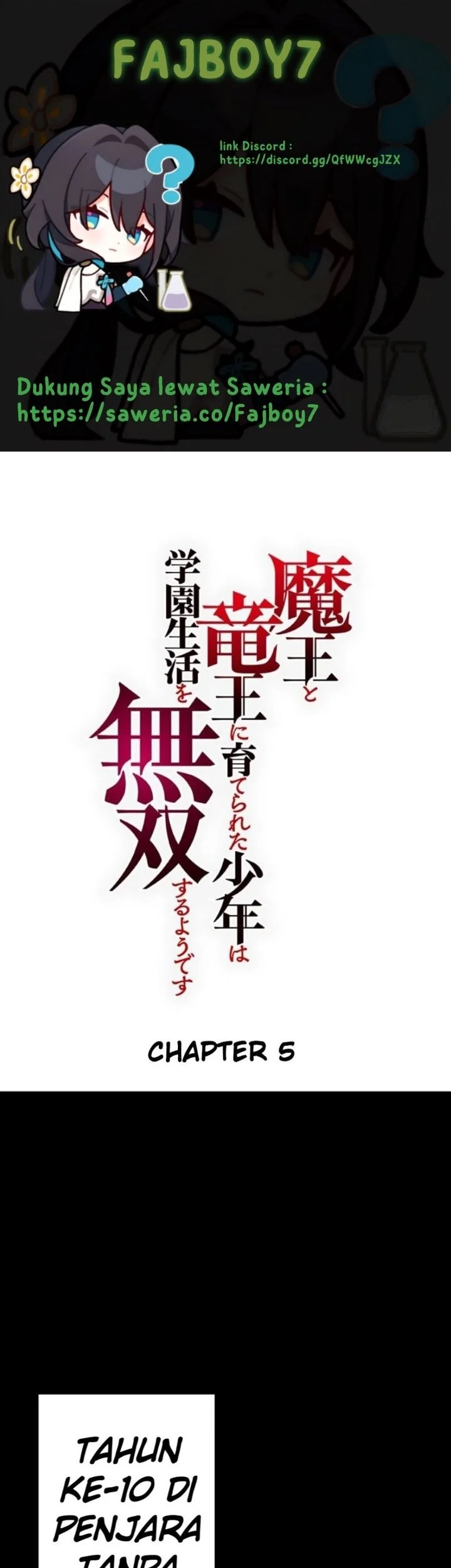 Maou to Ryuuou ni Sodaterareta Shounen wa Gakuen Seikatsu wo Musou suru You desu Chapter 5 halaman 2