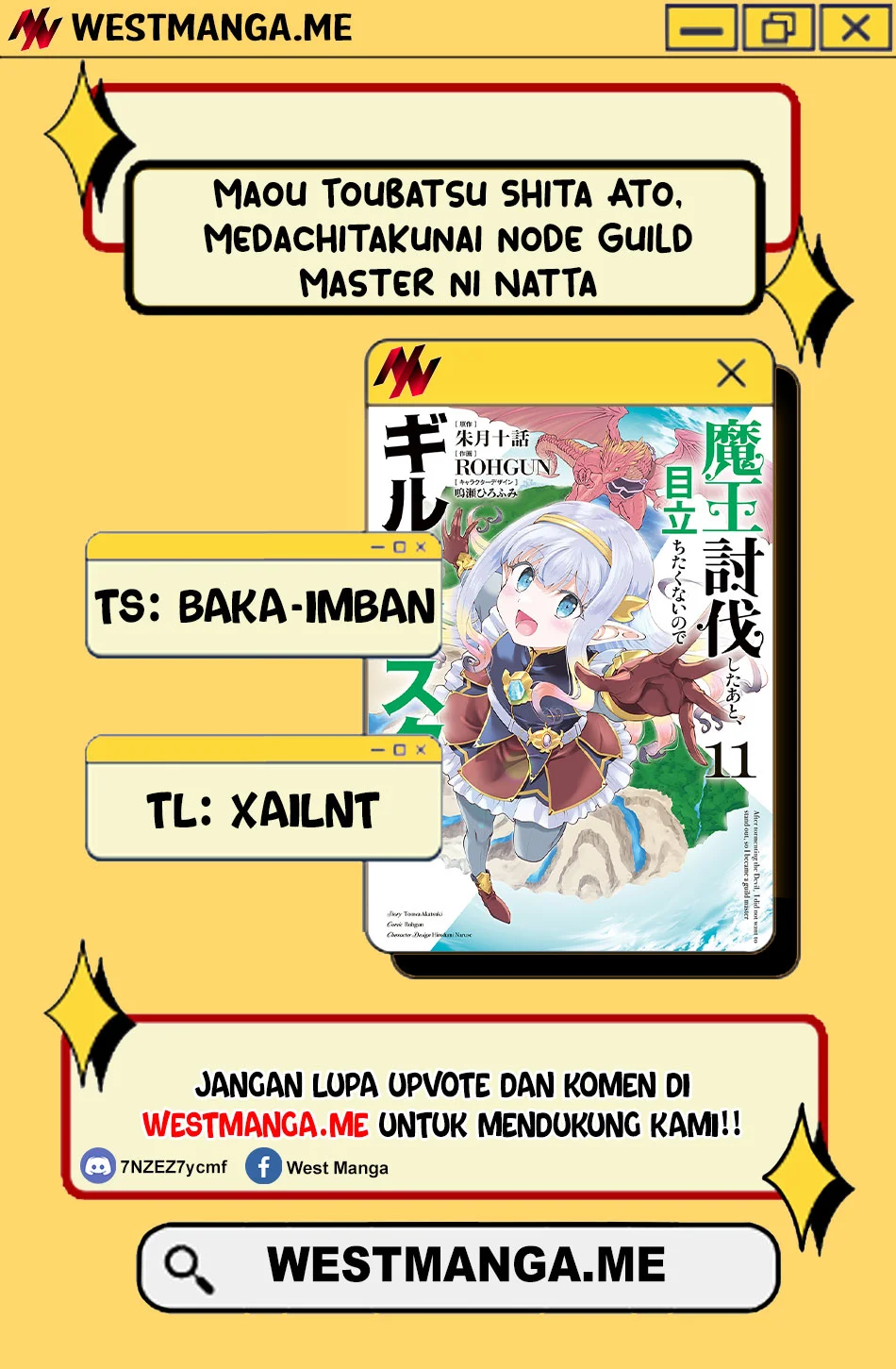 Maou Toubatsu Shita Ato, Medachitakunai node Guild Master ni Natta Chapter 69 Gambar 3