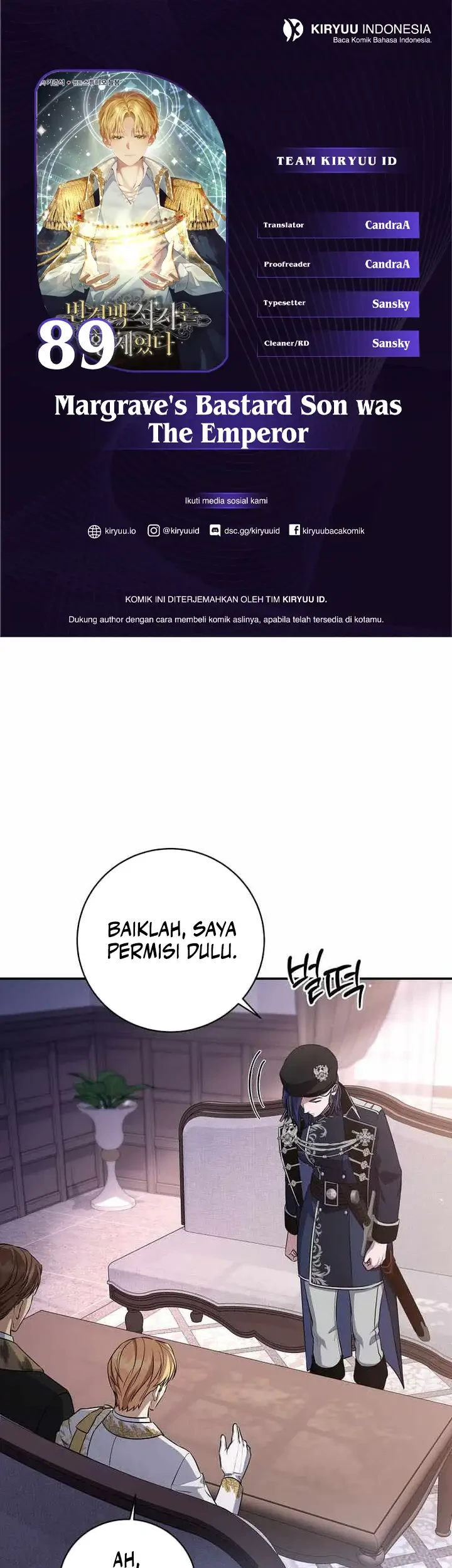 Komik Margrave’s Bastard Son was The Emperor Chapter 89 gambar 1