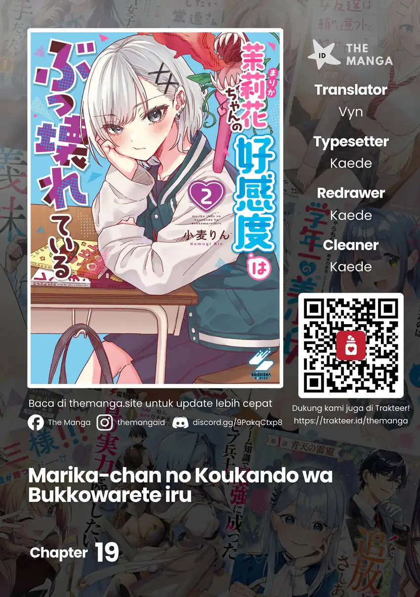 Komik Marika-chan no Koukando wa Bukkowarete iru Chapter 19 gambar 1