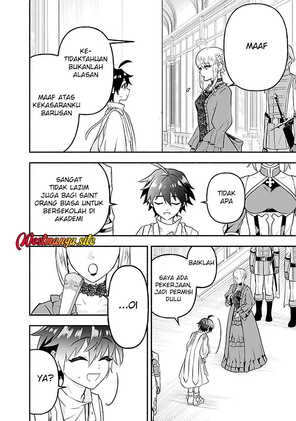 Maryokuryou Rekidai Saikyou na Tensei Seijo-sama no Gakuen Seikatsu wa Haran ni Michiafureteiru you desu Chapter 4 Gambar 31
