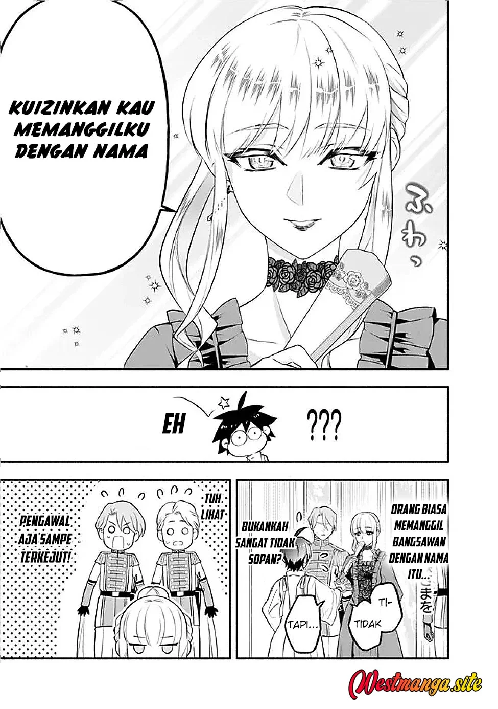 Maryokuryou Rekidai Saikyou na Tensei Seijo-sama no Gakuen Seikatsu wa Haran ni Michiafureteiru you desu Chapter 4 Gambar 32