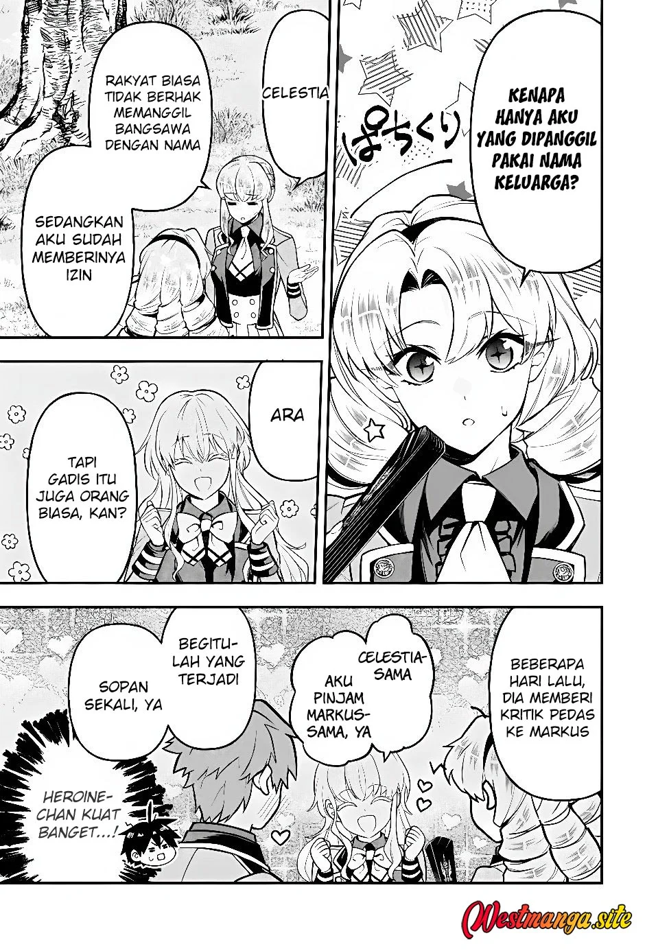 Maryokuryou Rekidai Saikyou na Tensei Seijo-sama no Gakuen Seikatsu wa Haran ni Michiafureteiru you desu Chapter 7 Gambar 30