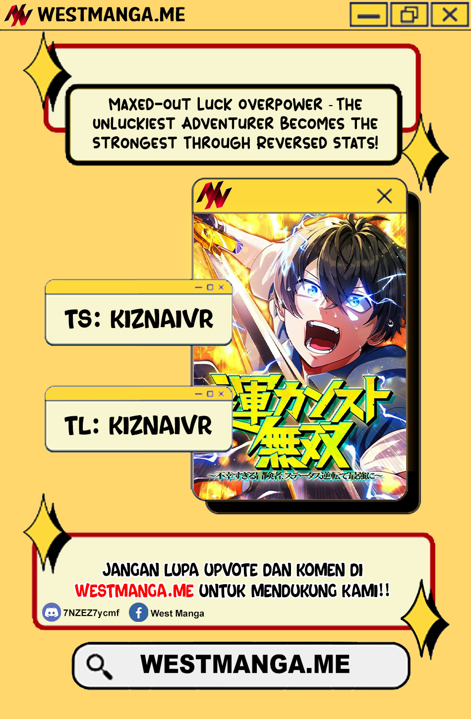 Baca Komik Maxed-Out Luck Overpower — The Unluckiest Adventurer Becomes the Strongest Through Reversed Stats! Chapter 1 Gambar 1