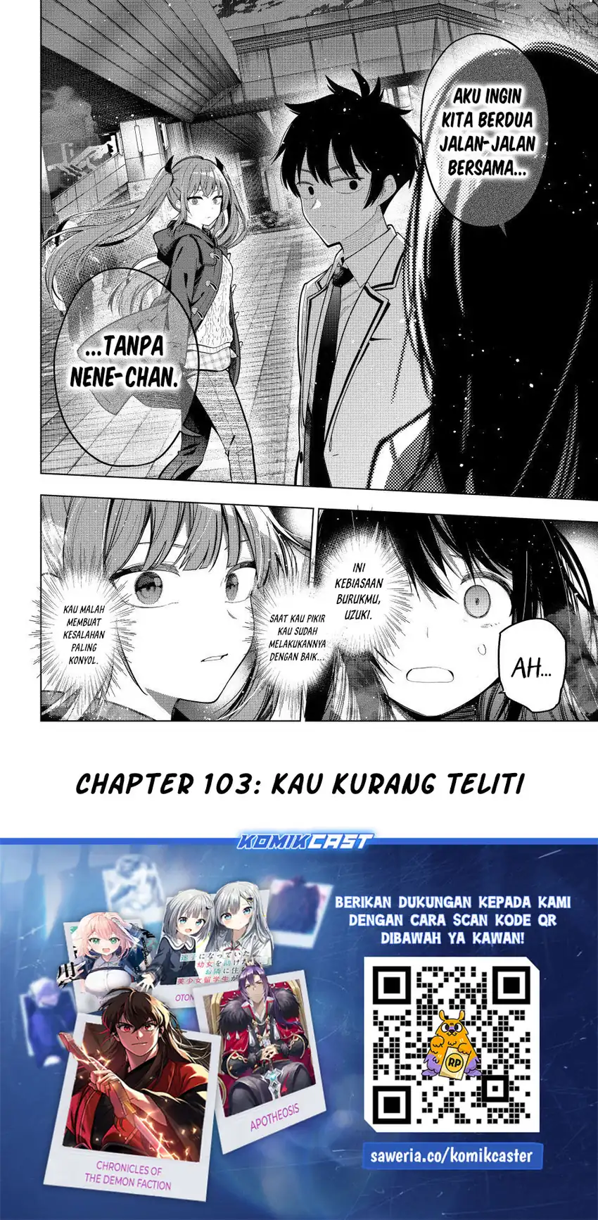 Mayonaka Heart Tune Chapter 103 Gambar 16