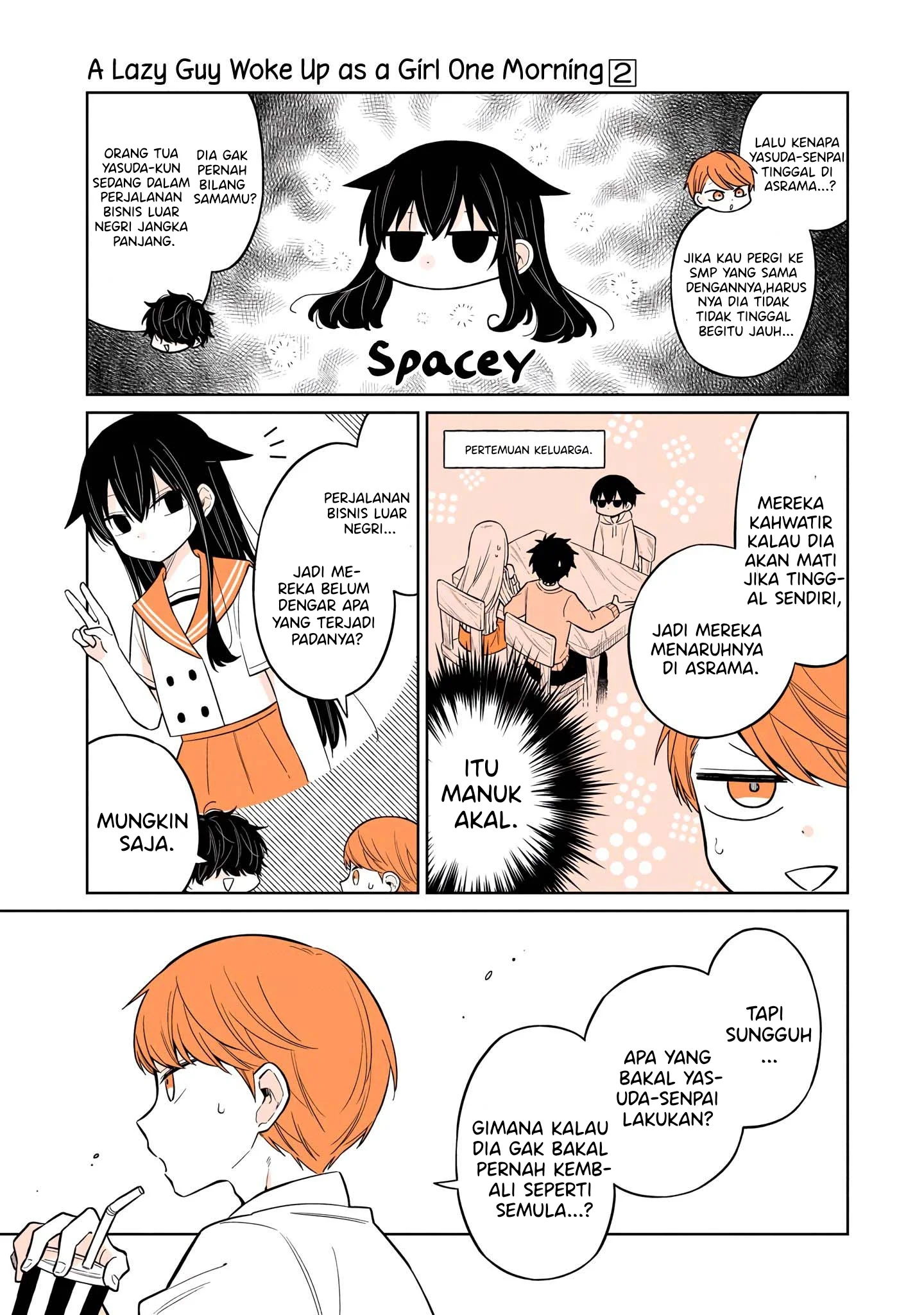 Mendoku Sagari Danshi Koukousei ga Asa Okitara Onnanoko ni Natteita Hanashi Chapter 12 Gambar 15