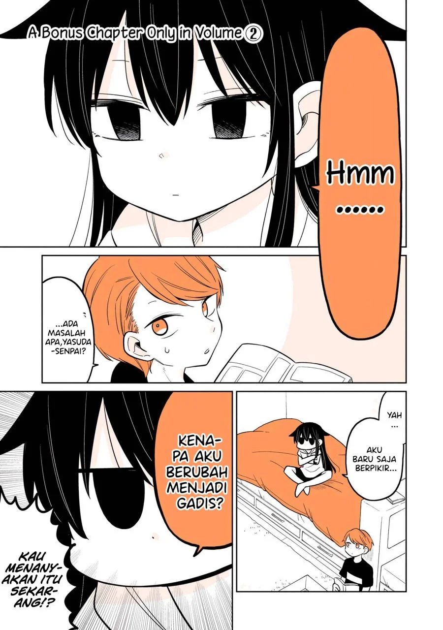 Manga Mendoku Sagari Danshi Koukousei ga Asa Okitara Onnanoko ni Natteita Hanashi Chapter 15.1 gambar nomor 2