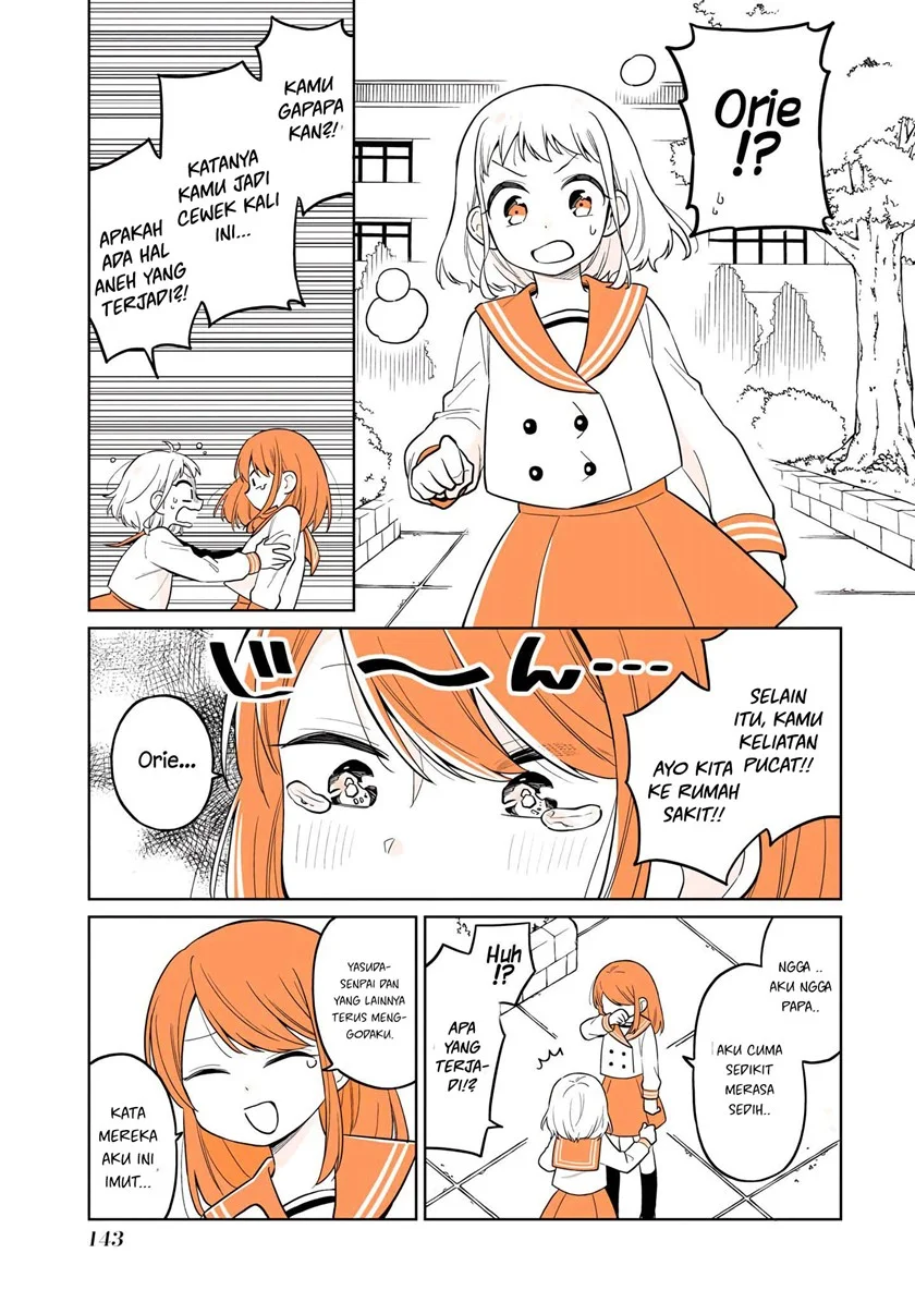 Mendoku Sagari Danshi Koukousei ga Asa Okitara Onnanoko ni Natteita Hanashi Chapter 15.2 Gambar 16