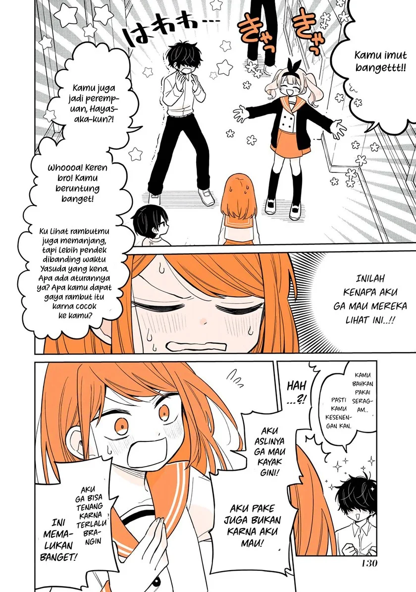 Mendoku Sagari Danshi Koukousei ga Asa Okitara Onnanoko ni Natteita Hanashi Chapter 15.2 Gambar 3