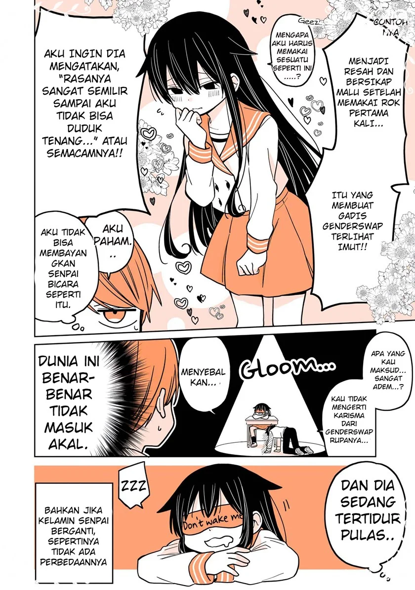 Mendoku Sagari Danshi Koukousei ga Asa Okitara Onnanoko ni Natteita Hanashi Chapter 3 Gambar 13