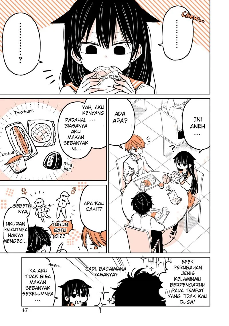 Mendoku Sagari Danshi Koukousei ga Asa Okitara Onnanoko ni Natteita Hanashi Chapter 4 Gambar 14