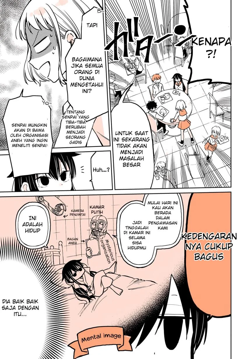 Mendoku Sagari Danshi Koukousei ga Asa Okitara Onnanoko ni Natteita Hanashi Chapter 5 Gambar 9