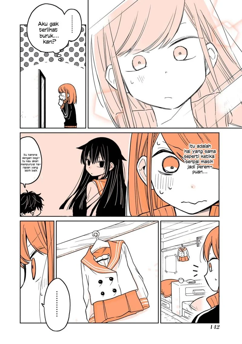 Mendoku Sagari Danshi Koukousei ga Asa Okitara Onnanoko ni Natteita Hanashi Chapter 8.2 Gambar 9