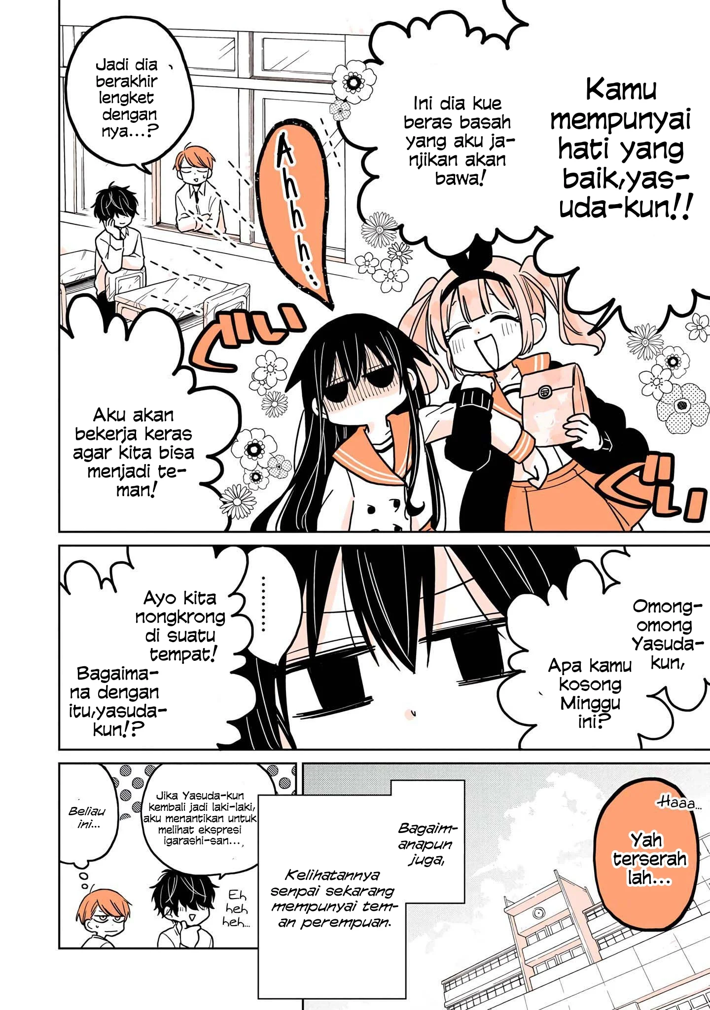 Mendoku Sagari Danshi Koukousei ga Asa Okitara Onnanoko ni Natteita Hanashi Chapter 8 Gambar 24