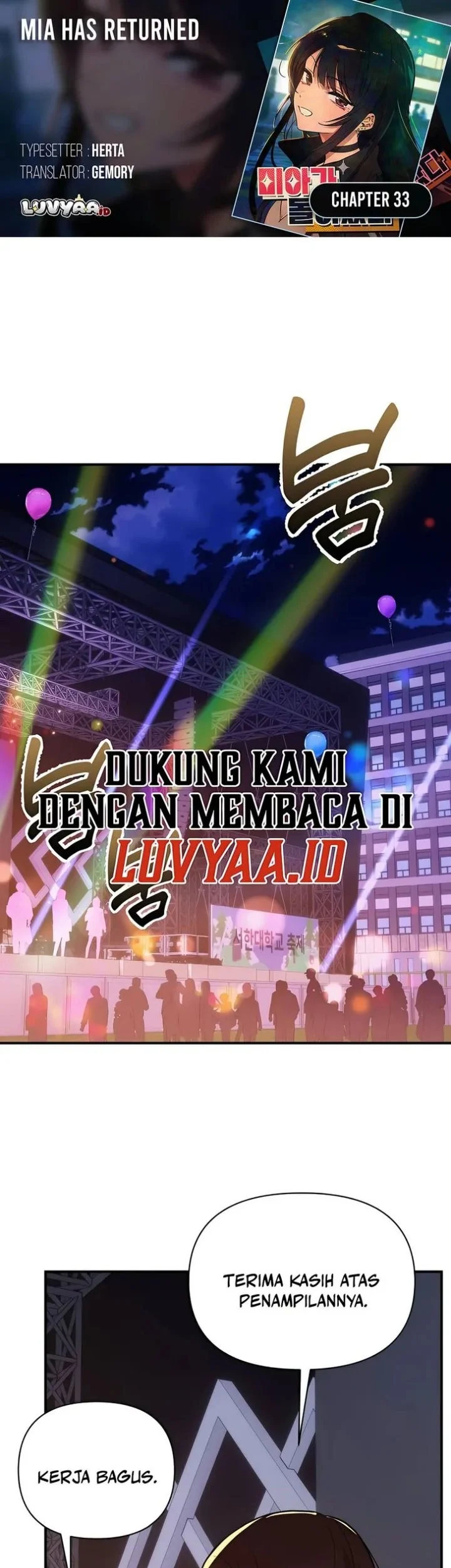 Komik Mia Has Returned Chapter 33 gambar 1