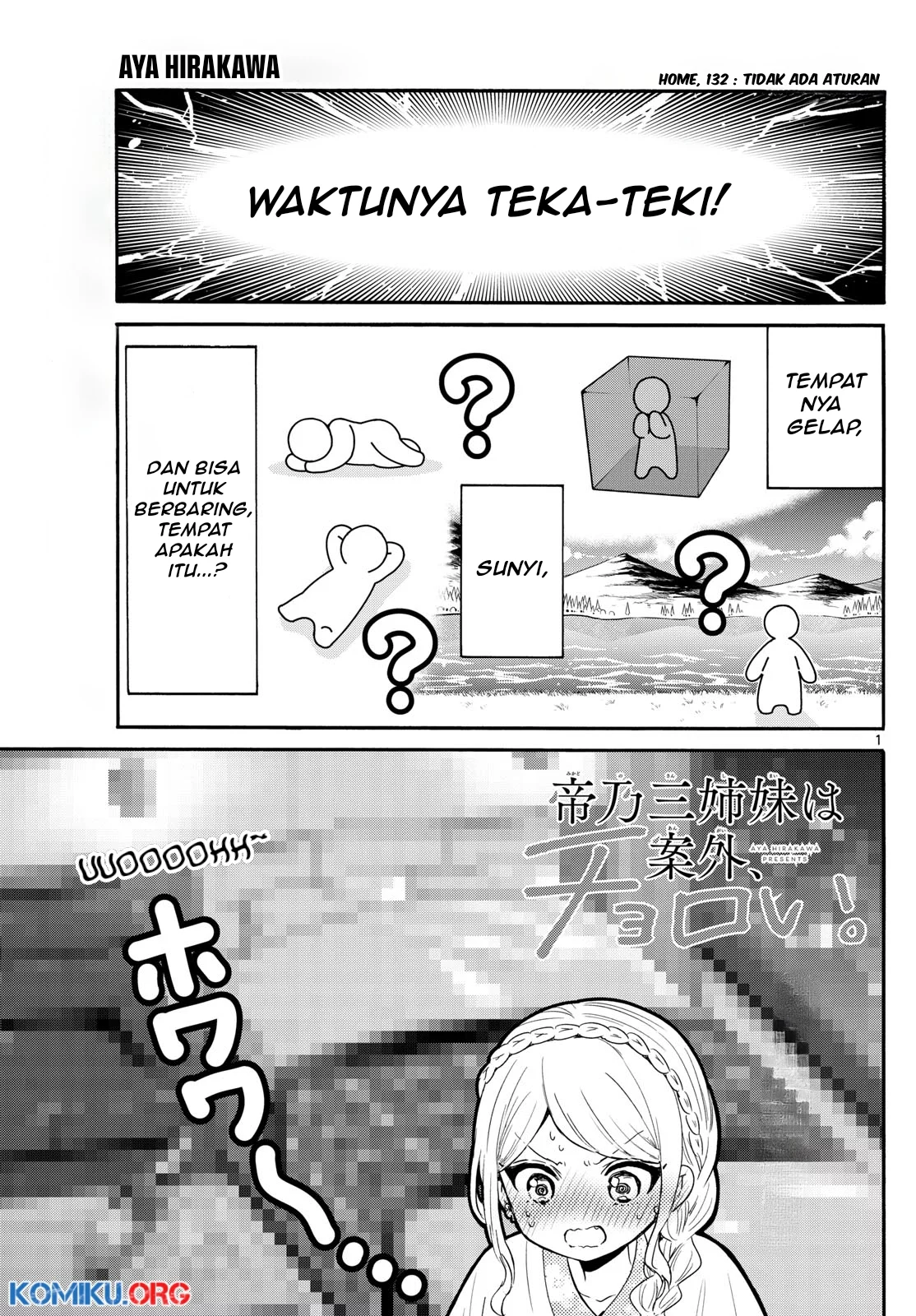 Baca Manga Mikadono Sanshimai wa Angai, Choroi Chapter 132 Gambar 2