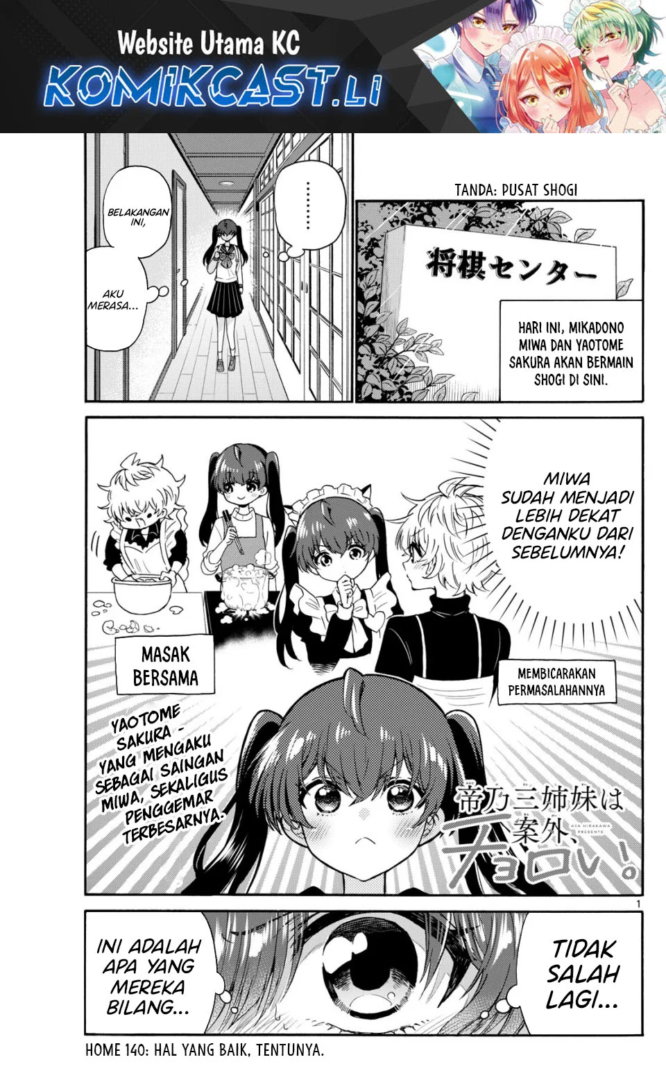Baca Komik Mikadono Sanshimai wa Angai, Choroi Chapter 140 Gambar 1