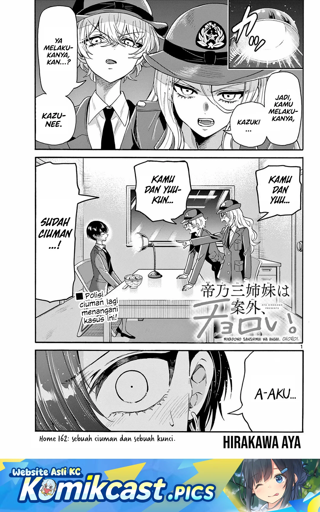 Baca Komik Mikadono Sanshimai wa Angai, Choroi Chapter 162 Gambar 1