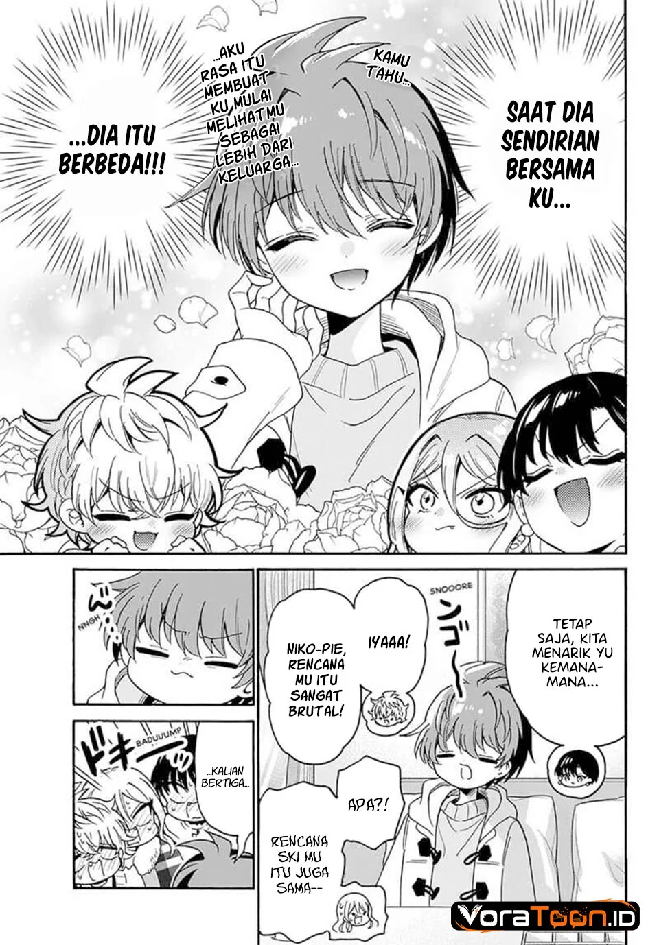 Mikadono Sanshimai wa Angai, Choroi Chapter 218 Gambar 16
