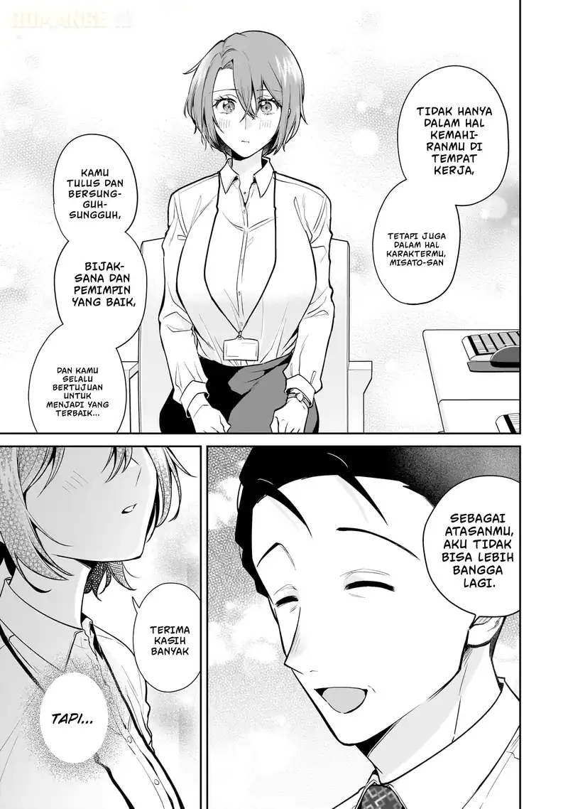 Misato-san wa Amasugi Joushi ni Chotto Kibishii Chapter 14 Gambar 18