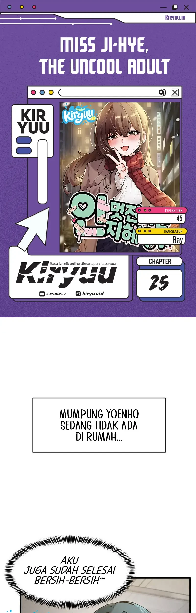Komik Miss Ji-Hye, The Uncool Adult Chapter 25 gambar 1