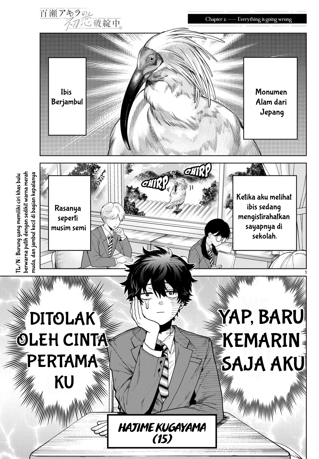 Baca Manga Momose Akira no Hatsukoi Hatan-chuu. Chapter 2 Gambar 2