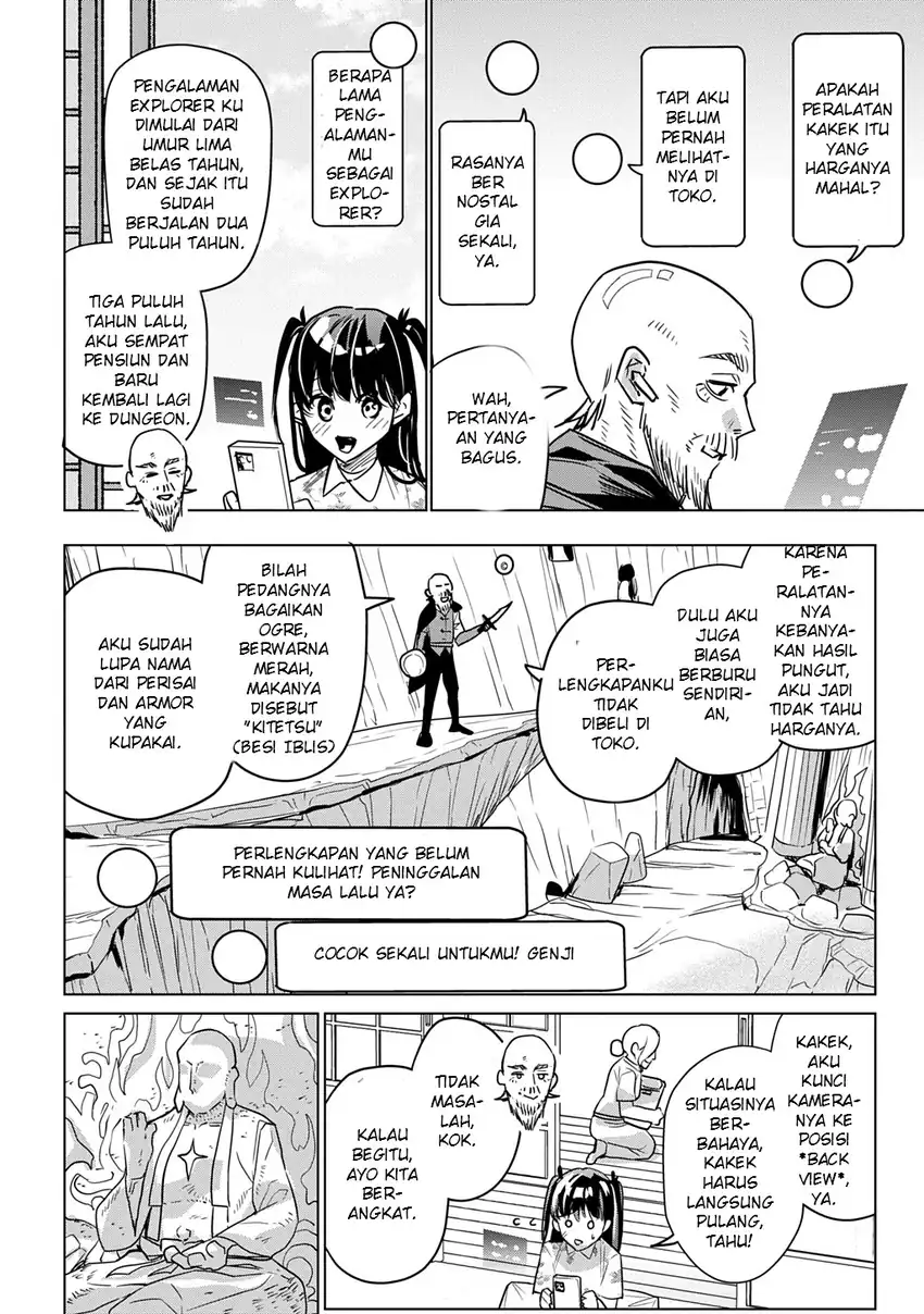 Moto Tansakusha no Ojii-chan: Mago ni Segamarete Dungeon Haishin o Hajimeta njaga, Nazeka Bazuriotta wai Chapter 1 Gambar 36