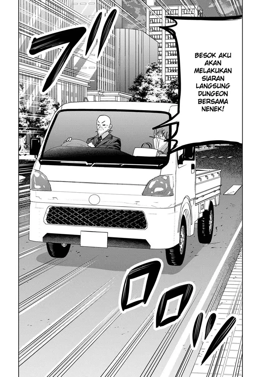 Moto Tansakusha no Ojii-chan: Mago ni Segamarete Dungeon Haishin o Hajimeta njaga, Nazeka Bazuriotta wai Chapter 10 halaman 37