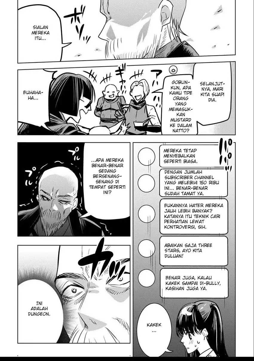 Moto Tansakusha no Ojii-chan: Mago ni Segamarete Dungeon Haishin o Hajimeta njaga, Nazeka Bazuriotta wai Chapter 2.1 Gambar 20