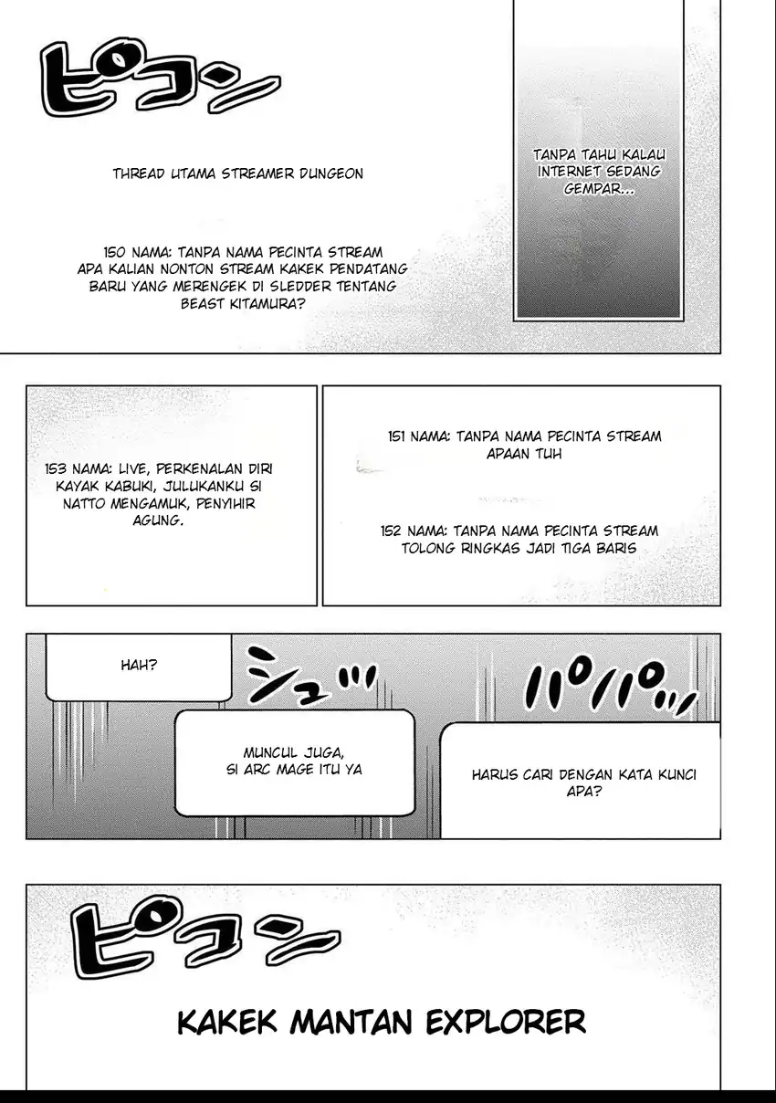 Moto Tansakusha no Ojii-chan: Mago ni Segamarete Dungeon Haishin o Hajimeta njaga, Nazeka Bazuriotta wai Chapter 4 Gambar 29