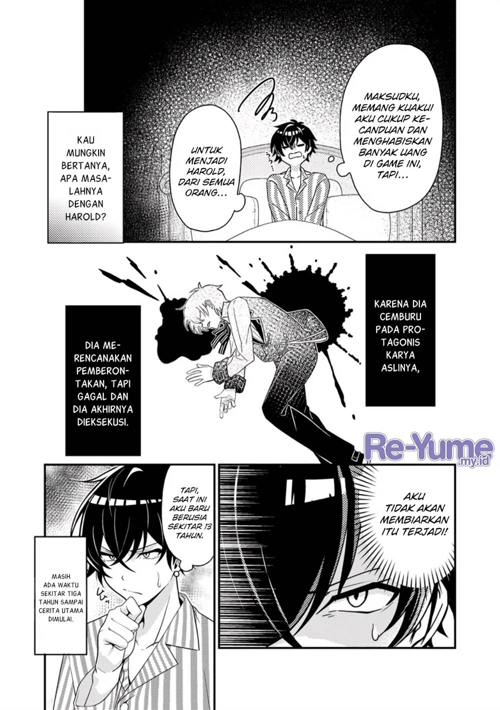 Munou no Akudou Ouji wa Ikinokoritai: Ren’ai RPG no Akuyaku Mob ni Tensei Shita kedo, Gensaku Mushi Shite Saikyou o Mezasu Chapter 1 Gambar 6