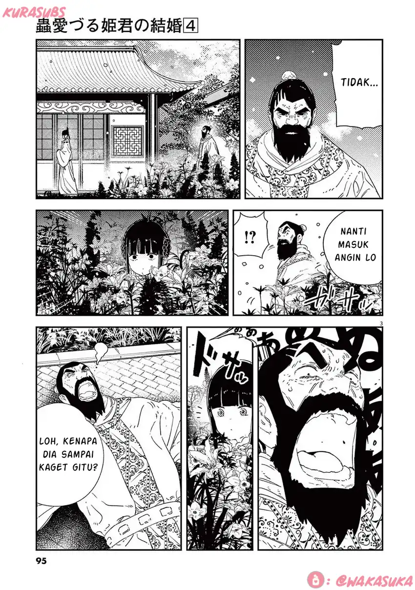 Mushi Mezuru Himegimi no Kekkon Chapter 29 Gambar 3