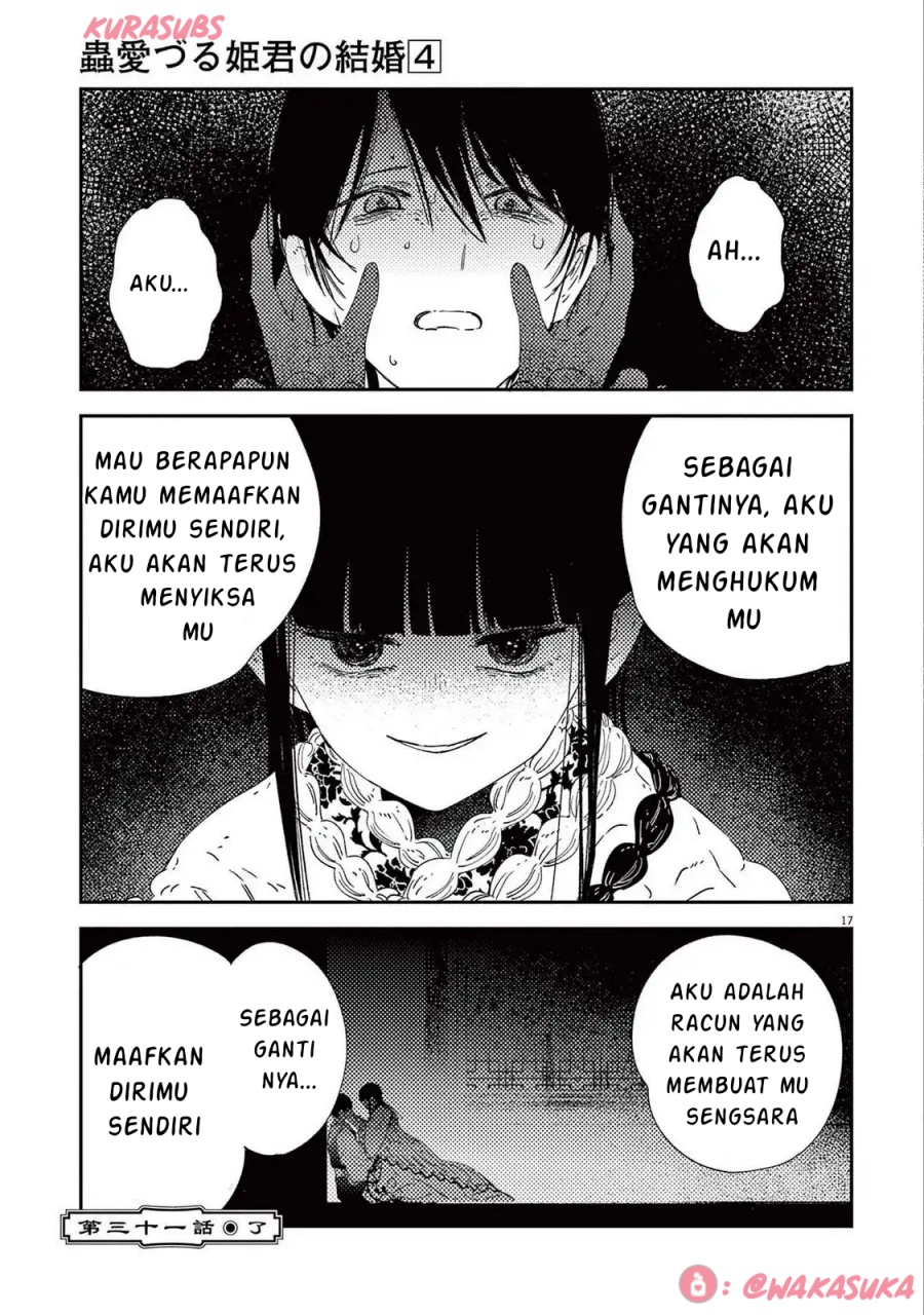 Mushi Mezuru Himegimi no Kekkon Chapter 31 Gambar 17